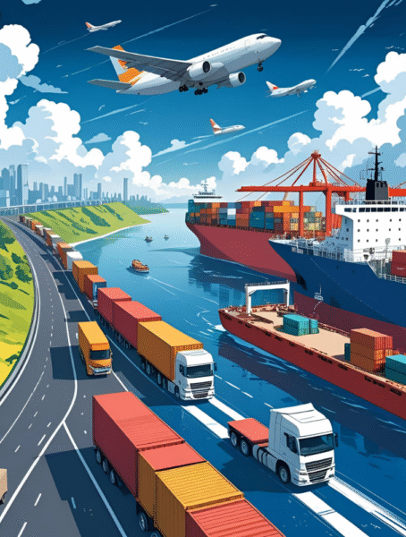 Aee, air, and land shipping